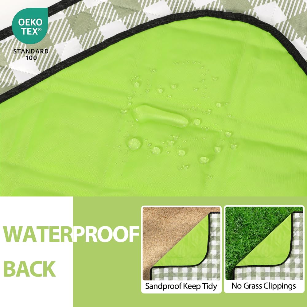 Amazon.com: ZAZE Extra Large Picnic Outdoor Blanket, 80''x80